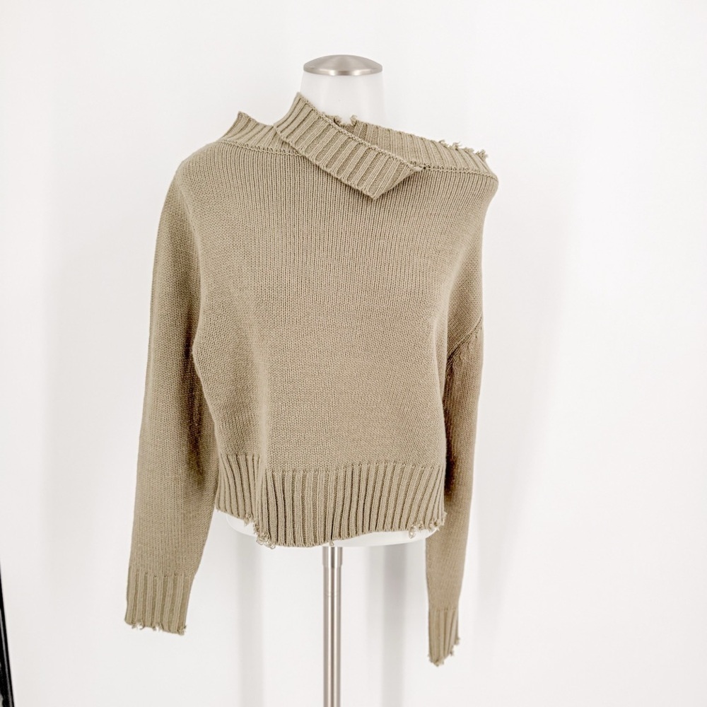 HYFVE Asymmetrical Tan Sweater